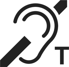 Induktiosilmukka saatavilla -logo